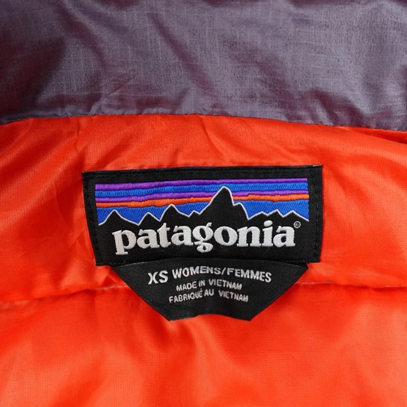 Patagonia Down Sweater Vest Womens XS Purple Quilted Down Puffer Zip Insulated - Picture 4 of 10